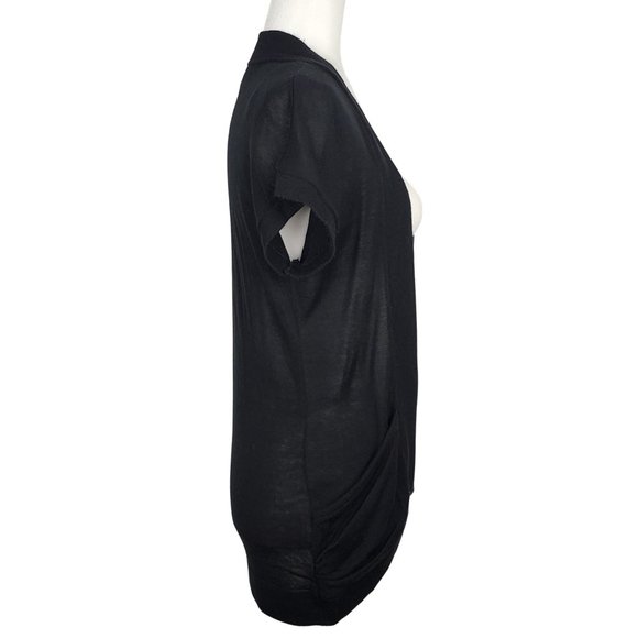 Mossimo Knit Short Sleeve Black Cardigan Sweater - Picture 3 of 9